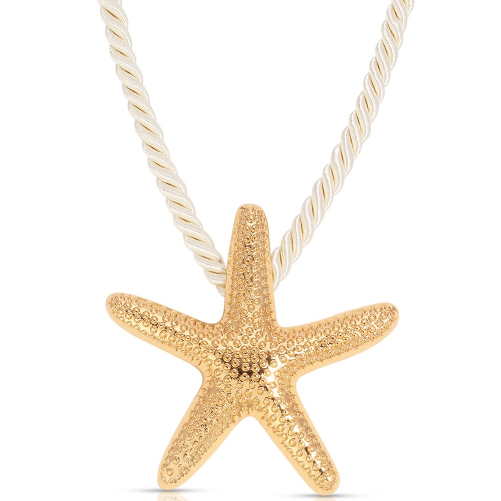 Ettika Gold Starfish Charm Necklace